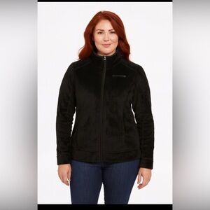 Free Country Fleece Jacket Small Black Women's